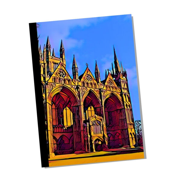 Peterborough Cathedral 120 page Notebook / Journal (6x9") Squares Design