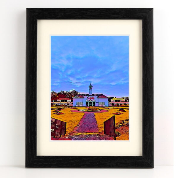 A4 Peterborough Lido Print